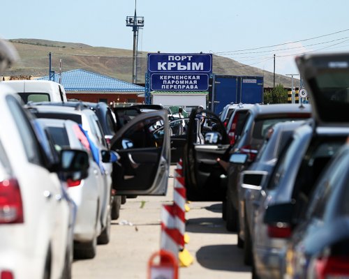 На Керченской паромной переправе очередь автотранспорта практически ликвидирована